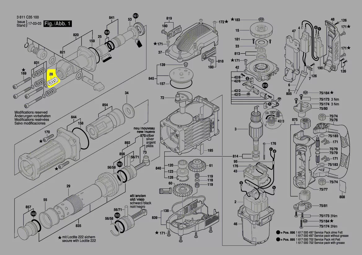 Ressort réf. 1 614 614 006 Bosch